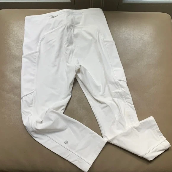White Athletic Lululemon Leggings - Picture 3 of 4